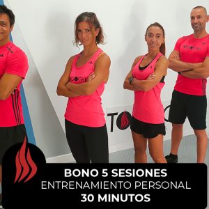 Entrenamiento Personal BONO 5 SESIONES 30 minutos