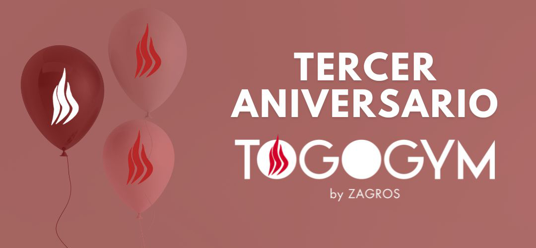 3 años de ToGoGym y ¡¡lo celebramos contigo!!